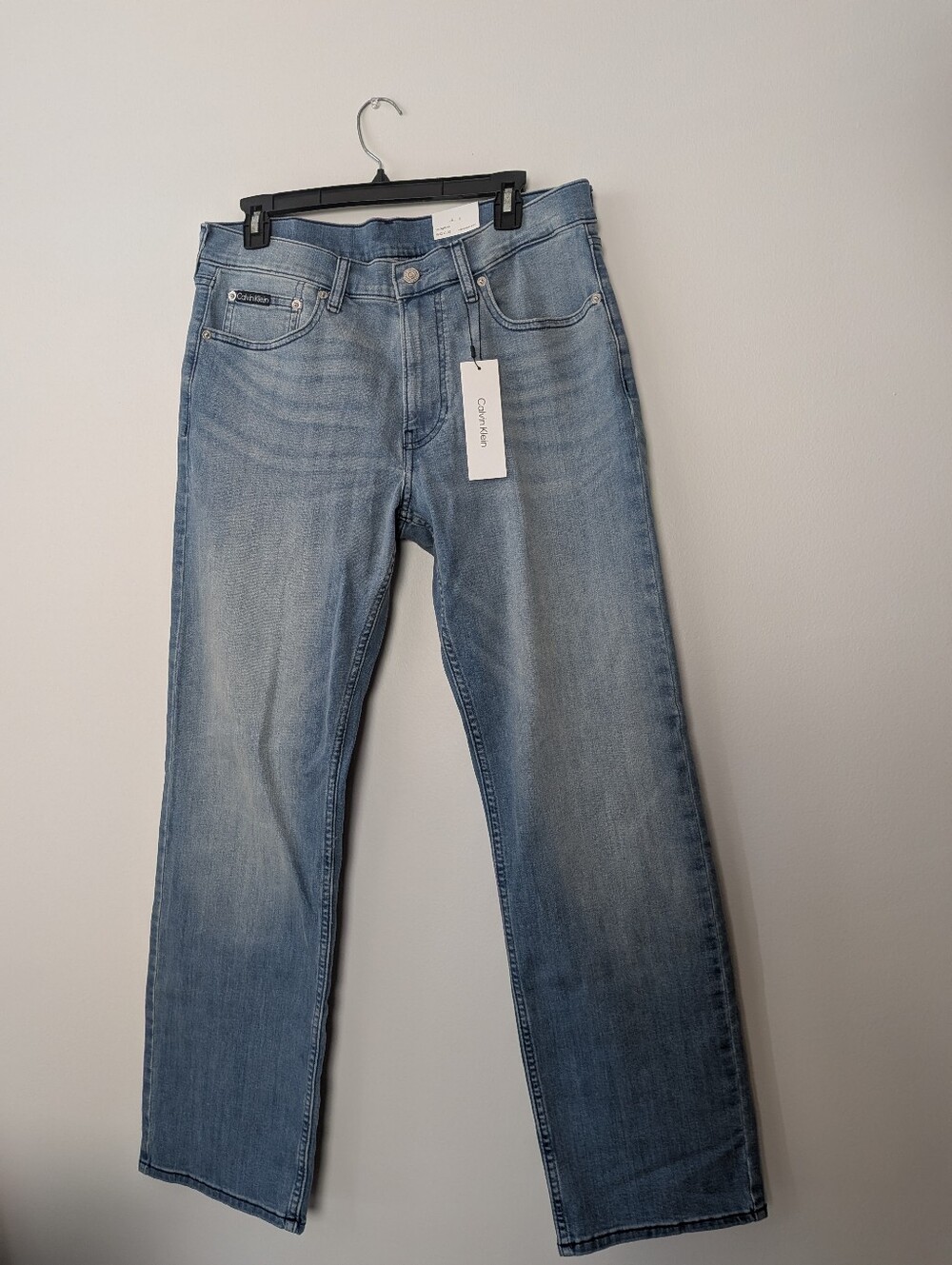 Calvin Klein Jeans Light Wash Denim Jeans Pants Straight Leg Men's NWT 32/30